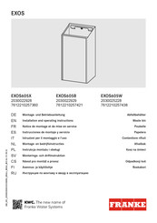 Franke EXOS Series Manual