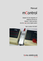 tams elektronik mControl 40-01607 Manual