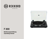 REKKORD AUDIO F 300 Operating Manual