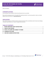 Safeology M Series Operating Instructions Manual