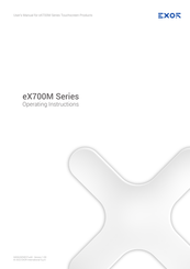 Exor eX700M Series Operating Instructions Manual