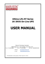 Maruson Ultima LiFe RT Series User Manual