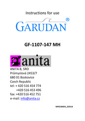 Anita GARUDAN GF-1107-147 MH Manual