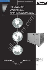 Lennox ECOLEAN EAR 0672S Installation Operating & Maintenance Manual