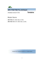 SpectRah ARV-77 Series Manual