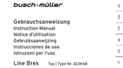 Busch+Müller Line Brex 323KSB Instruction Manual