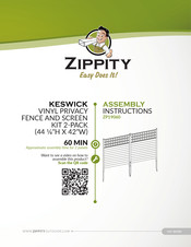 Zippity ZP19060 Assembly Instructions Manual