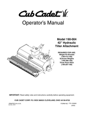 Cub Cadet 190-004 Operator's Manual