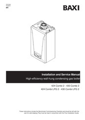 Baxi COMBI 424 Installation And Service Manual