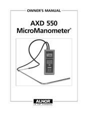 TSI Instruments ALNOR MicroManometer AXD 550 Owner's Manual