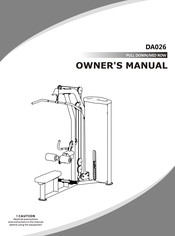 MasterKraft DA026 Owner's Manual