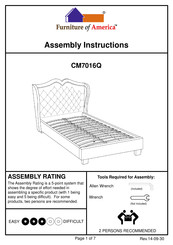 Furniture of America CM7016Q Assembly Instructions Manual