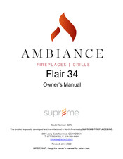 SUPREME AMBIANCE Flair 34 Owner's Manual