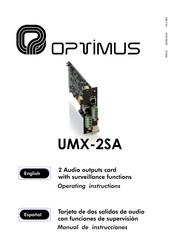 Opvimus UMX-2SA Operating Instructions Manual