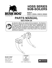Bush Hog HDSS Series Parts Manual