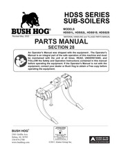 Bush Hog HDSS1S Parts Manual