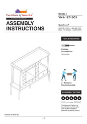 Furniture of America YNJ-18713C5 Assembly Instructions Manual