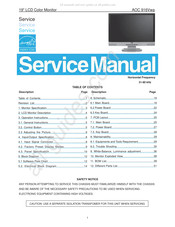 AOC 916VWA Service Manual