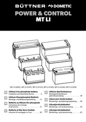 Dometic BUTTNER MT LI 0180 Installation And Operating Manual
