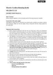 SAPIRHOME SP-1230-CY Instruction Manual