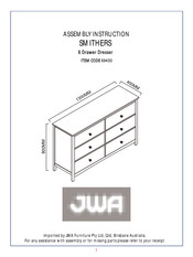 JWA SMITHERS 69430 Assembly Instruction Manual