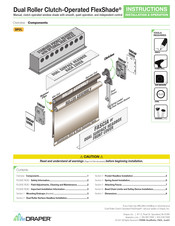 Draper Clutch-Operated FlexShade Instructions Manual