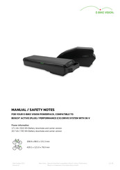 e-bike vision 10043 Manual/Safety Notes