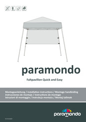 paramondo Faltpavillon Quick and Easy Installation Instructions Manual