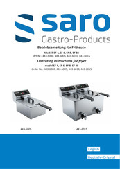 Gastro saro EF 6 Operating Instructions Manual