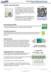 VoiceOFF VOX400 Quick Start Manual