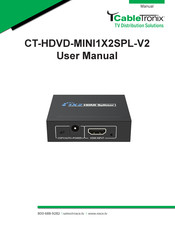 CableTronix CT-HDVD-MINI1X2SPL-V2 User Manual
