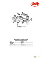 Kverneland Vicon Andex 353 Assembly Instructions Manual
