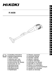 HIKOKI R 36DB Handling Instructions Manual