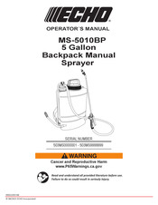 Echo MS-5010BP Operator's Manual