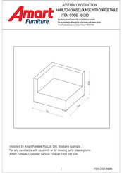 Amart Furniture HAMILTON 65283 Assembly Instruction Manual