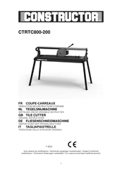 Constructor CTRTC800-200 Original Instructions Manual