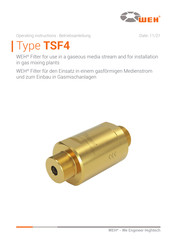 Weh TSF4 Operating Instructions Manual