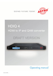 ASTRO HDIQ 4 Operating Manual