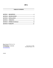 DCB BT-1 Manual