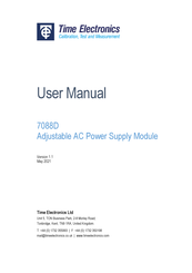 Time Electronics 7088D User Manual