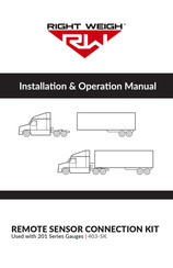 Right Weigh 403-SK Installation & Operation Manual