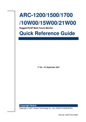 Avalue Technology ARC-21W00 Quick Reference Manual