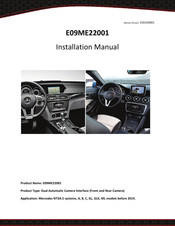 Setma E09ME22001 Installation Manual