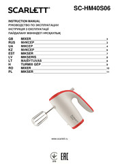Scarlett SC-HM40S06 Instruction Manual