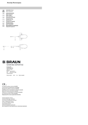 B. Braun AESCULAP 010327 Instructions For Use Manual