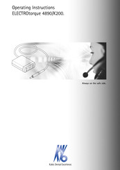 KaVo ELECTROtorque 4890 Operating Instructions Manual