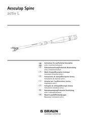 B. Braun Aesculap Spine activ L Instructions For Use/Technical Description