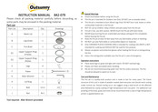 Outsunny 842-079 Instruction Manual