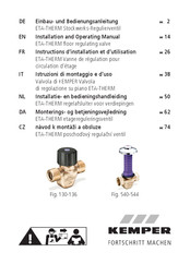 Kemper ETA-THERM Installation And Operating Manual