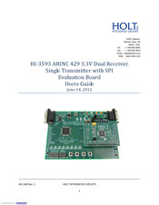 HOLT HI-3593 ARINC 429 3.3V User Manual